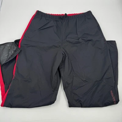 Calça de atletismo masculina Nautica Competition preta vermelha XL elástica cintura cordão - Imagem 1 de 4