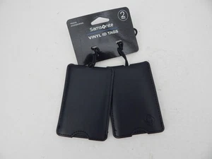 Samsonite Gepäck Vinyl Anhänger 2 Stück schwarz neu - Bild 1 von 3