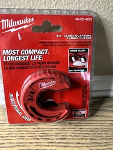 Milwaukee Tool 48-22-4261 3/4" Close Quarters Tubing Cutter - Picture 1 of 2