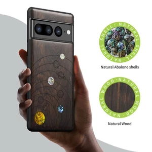 Handyhülle Hand Intarsien Holz für Google Pixel 8 Pro 7a 7 Pro 6 Pro 6a 6 7 8 Cover - Bild 1 von 12