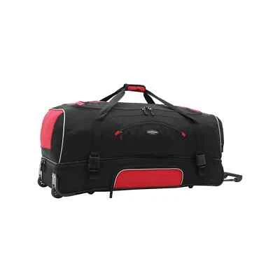 Traveler's Club Adventurer36" Drop-Bottom Rolling Travel Duffel - Red - Image 1 of 2