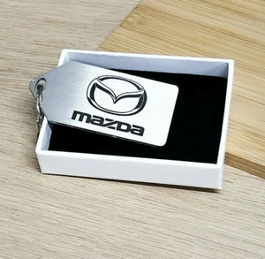 Mazda Style Keyring, Mazda Key Chain, Stainless Steel and Laser Etched - Picture 1 of 2