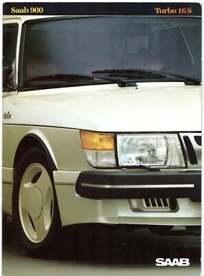 Saab 900 Turbo 16S 3-dr 1984 UK Market Sales Brochure - Image 1 of 4