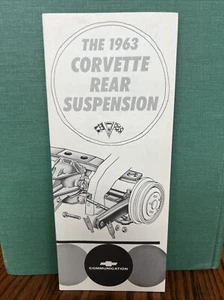 Rare Dealer Only 1963 CORVETTE Booklet Chevrolet Rear Suspension VETTE Very Nice - Picture 1 of 4