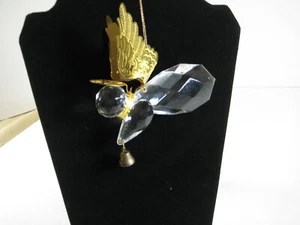 Roman Inc Himmlische Flügel Prisma Engel Gold Filigran Weihnachtsschmuck Vintage 1994 - Bild 1 von 10