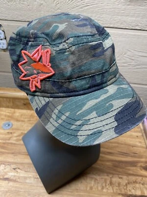 New Era Woman's Hat Green & Brown Camo with Pink Shark Painter Adjustable - Image 1 of 4