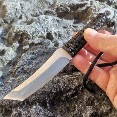 Fixed Blade Knife Tactical Camping Hunting Straight Sheath Outdoor Cutting Knive - Image 1 of 4