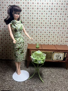 1:6 Miniatur Libby Limonade Set 60er MCM Barbie Größe Tablett Ständer und Gläser - Bild 1 von 9