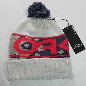 Oakley Jeff Staple Bubble Pom Beanie Winter Hat - Picture 1 of 4