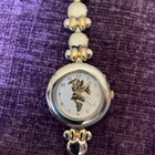 MINNIE MOUSE DISNEY VINTAGE GOLD TONE/SILVER TONE BRACELET WATCH