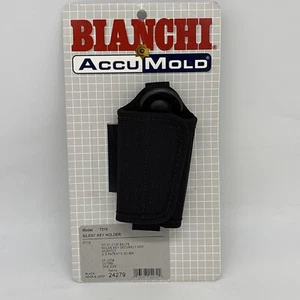 Bianchi Accumold 7316 Black Silent Key Holder with Hook and Loop Closure - Picture 1 of 4