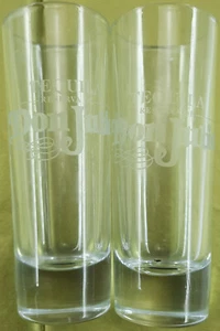 Tequila Reserva De Don Julio Klar Schnapsglas 4" Hoch Menge 2 Top Zustand - Bild 1 von 9