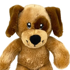Build A Bear BABW 16" Puppy Dog Plush Stuffed Animal Caramel Brown Eye Spot - Picture 1 of 10