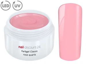 Color UV Gel LED FARBGEL ROSE QUARTZ French Modellage Nail Art Design Nagel Rosa - Bild 1 von 3