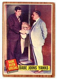 1962 Topps #136 Babe Ruth Special 2 Babe Joins Yanks with Jacob Ruppert - VG-EX
