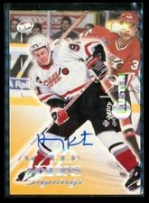 Vintage 1996 CLASSIC VISIONS AUTOGRAPH CHL Hockey Card HENRY KUSTER Tigers LE A
