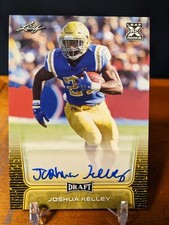 JOSHUA KELLEY 2020 Leaf Draft Auto Gold #BA-JK2 Rookie RC - LA Chargers - UCLA