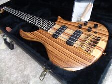 2001 Pedulla ET5 Thunderbass Bass Guitar V Maple/Zebrawood Top. for sale
