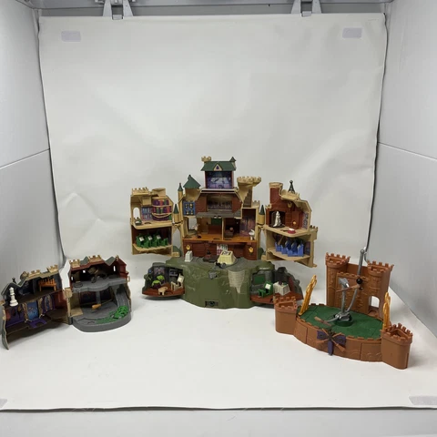 Mattel Harry Potter Polly Pocket Hogwarts Castle Playset Figure Quidditch + Cover