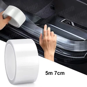 Accessories Transparent Vinyl-Car Door Sill Scuff Cover Plate Stickers For Tesla - Picture 1 of 18