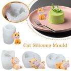 3D Large Candle Mold Cat Silicone Soap Mold DIY Craft Handmade Decoration❀ Z8R8