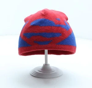 Gap Boys Red Geometric Acrylic Beanie Size S - Superman - Picture 1 of 10