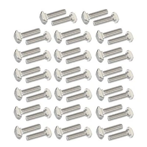 M5 x 20 mm Thread T-Slot Bolts 40 Pcs Drop-in Bolt Hammer Head T-Bolt Standar... - Picture 1 of 6