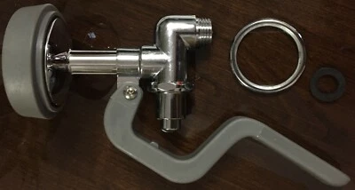 Клапан насадки-распылителя для предварительного ополаскивания — для коммерческой кухонной раковины латунь/полированный хром  - Изображение 1 из 4