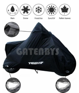 TECH-7 LG Motorcycle Waterproof All Weather Rain Cover For Honda Yamaha Suzuki - Picture 1 of 3
