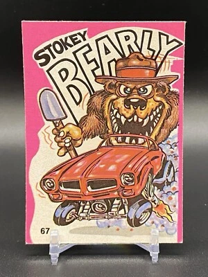 1973 Donruss Pink Fantastic Odd Rods Stickers Series 1 Stokey Bearly #67 - Image 1 of 2