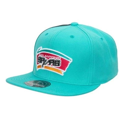Mitchell & Ness Teal NBA San Antonio Spurs Tapestry HWC Fitted - Image 1 of 3