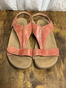 Taos The Show Leather Sandals Women’s Size 7 Summer Casual Shoes Comfort Strappy - Picture 1 of 12