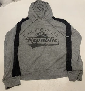 Purple snow Print In FrontCalifornia Republic Sweatshirt Long Sleeve Size Medium - Picture 1 of 6