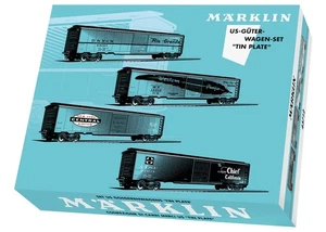 New Märklin 45712 US Tinplate Box Car Set Vintage Style 2025 MHI Edition NIB OVP - Picture 1 of 3