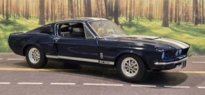 **READ** RARE 1/18 Exact Detail 1967 Ford Mustang Shelby GT 350 Dark Blue - Picture 1 of 15