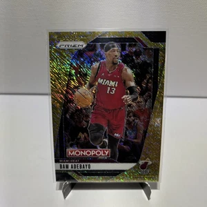 Bam Adebayo #29 (Gold Shimmer) /500 2024-25 Monopoly Panini Prizm - Picture 1 of 6