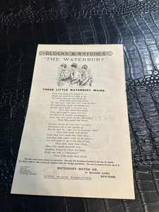 RELOJ WATERBURY de principios de 1900 REVISTA ANUNCIO #A7-038 - Imagen 1 de 1