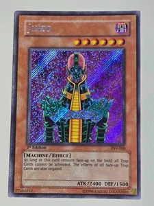 2003 Jinzo PSV-000 1st Edition Secret Rare YuGiOh Card Asian English Holo - Picture 1 of 12