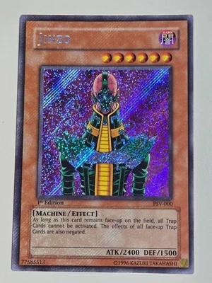 2003 Jinzo PSV-000 1st Edition Secret Rare YuGiOh Card Asian English Holo - Image 1 of 4