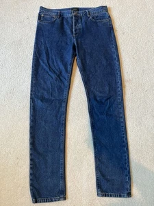 A.P.C. Jeans Herren 32x33 Blau Petit Neu Standard Denim Knopfleiste Hose - Bild 1 von 7