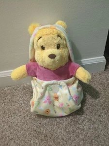 2023 Disney Parks Babies Baby Winnie The Pooh Blanket Pouch Plush New W/O Tag - Picture 1 of 5