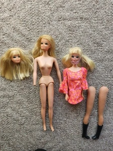 Vtg Original Barbie PJ Doll Lots For Repair Not Talking Misfits - Picture 1 of 11