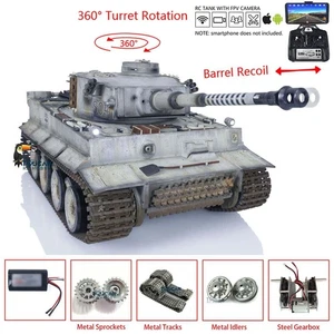 Heng Long 1/16 IR BB RC Tank German Tiger I 7.0 FPV 3818 Manual Spray Tanks  - Picture 1 of 6