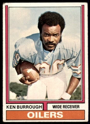 1974 Topps Ken Burrough Houston Oilers #304 VG/EX - Image 1 of 2