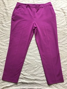 Dorothy Perkins Lilac Tailored Ankle Summer Trousers With Pockets - Sz 14 - Picture 1 of 9