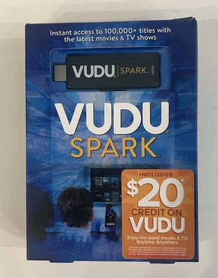 Vudu Spark 数字流媒体播放器 HDMI 流媒体棒 - 信用可能过期 - 全新 — 第 1/2 张图片