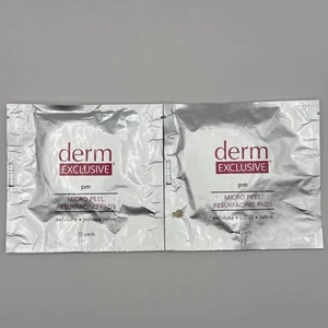 Derm Exclusive PM Micro Peel Resurfacing Pads, 2 packs of 15 = 30 PadsTotal - Picture 1 of 5