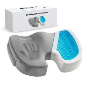 Gel Enhanced Seat Cushion, Office Chair Cushion, Non-Slip Gel & Cooling Gel &... - Picture 1 of 6