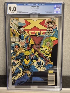 CGC 9.0 X-Factor #87 QUESADA MILGROM ORIGIN OF STRONG GUY TEAM COVER Newsstand - Picture 1 of 1
