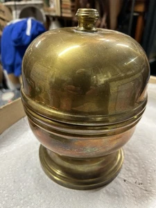 Art Deco Brass Bowl Lid Cover Finial Bottom Portion - Picture 1 of 7